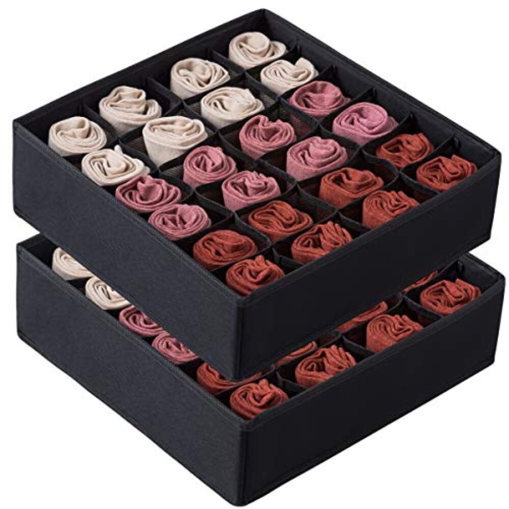 2 Pack Socks Underwear Drawer Organizer‎ Divider